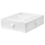IKEA SKUBB СКУББ Коробка з відділеннями, білий, 44x34x11 см 10185593 101.855.93
