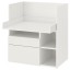 IKEA SMÅSTAD СМОСТАД Письмовий стіл, білий / з 2 шухлядами, 90x79x100 cм 49392247 493.922.47