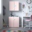 IKEA SMÅSTAD СМОСТАД Настінна шафа, білий блідо-рожевий / з 1 полицею, 60x32x60 см 79389941 793.899.41