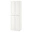 IKEA SMÅSTAD СМОСТАД / PLATSA ПЛАТСА Шафа, білий біла рамка / з 2 щтангами для одягу, 60x57x181 см 99430478 994.304.78