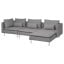 IKEA SÖDERHAMN СОДЕРХЕМН 4-місний диван з козеткою, Tonerud сірий 79452112 794.521.12