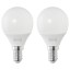 IKEA SOLHETTA СОЛЬХЕТТА Світлодіодна LED лампочка E14 250 Люмен, куля опалова білий 80498722 804.987.22
