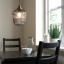 IKEA SOLKLINT СОЛКЛІНТ Підвісний світильник, латунь / сіре прозоре скло, 22 см 10430778 104.307.78