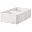 IKEA STUK СТУК Коробка з відділеннями, білий, 20x34x10 см 60474425 604.744.25