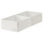 IKEA STUK СТУК Коробка з відділеннями, білий, 20x51x10 cм 60474430 604.744.30