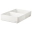 IKEA STUK СТУК Коробка з відділеннями, білий, 34x51x10 см 90474438 904.744.38
