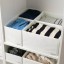 IKEA STUK СТУК Коробка з відділеннями, білий, 20x51x18 cм 80474434 804.744.34
