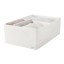 IKEA STUK СТУК Коробка з відділеннями, білий, 34x51x18 см 90474443 904.744.43