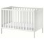 IKEA SUNDVIK СУНДВІК Ліжко для немовлят, білий, 60x120 см 00248567 002.485.67
