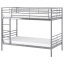 IKEA SVÄRTA ЗВЕРТА Двоярусне ліжко, срібний, 90x200 см 10247973 102.479.73