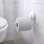 IKEA TISKEN ТІСКЕН Тримач для туалетного паперу з присоскою, білий 40381291 403.812.91