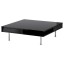 IKEA TOFTERYD Журнальний столик, глянцевий чорний, 95x95 cм 40197486 401.974.86