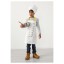IKEA TOPPKLOCKA ТОППКЛОККА Дитячий фартух і капелюх шеф-кухаря, білий / жовтий 10300814 103.008.14