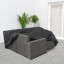 IKEA TOSTERÖ ТОСТЕР Чохол на садові меблі, диван/чорний, 260x165 cм 30411496 304.114.96