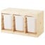 IKEA TROFAST ТРУФАСТ Комбінація для зберігання + контейнери, світла білена сосна / білий, 93x44x52 cм 09102532 091.025.32