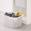 IKEA TROFAST Комбінація для зберігання + контейнери, білий / сірий, 46x30x94 см 09533287 095.332.87