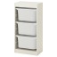 IKEA TROFAST Комбінація для зберігання + контейнери, білий / білий, 46x30x94 см 79533203 795.332.03