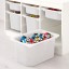 IKEA TROFAST ТРУФАСТ Комбінація для зберігання + контейнери, білий / білий, 99x44x56 см 69228473 692.284.73