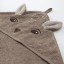 IKEA TROLLDOM ТРОЛЛЬДОМ Дитячий рушник із капюшоном, олень / коричневий, 80x80 см 00514392 005.143.92