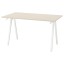 IKEA TROTTEN ТРОТТЕН Письмовий стіл, бежевий / білий, 140x80 cм 99434259 994.342.59