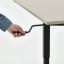 IKEA TROTTEN ТРОТТЕН Письмовий стіл з регулюванням висоти, бежевий / антрацит, 160x80 см 19429596 194.295.96