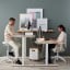 IKEA TROTTEN ТРОТТЕН Письмовий стіл з регулюванням висоти, бежевий / білий, 120x70 см 89434127 894.341.27
