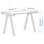 IKEA TROTTEN ТРОТТЕН / FLINTAN ФЛІНТАН Комбінація стіл / шафа, і обертовий стілець білий / бежевий 59424945 594.249.45