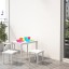 IKEA UTTER УТТЕР Табурет дитячий, для дому / вулиці / білий 50357785 503.577.85