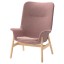 IKEA VEDBO ВЕДБУ Крісло із високою спинкою, Gunnared світло-рожевий 50552225 505.522.25