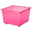 IKEA VESSLA ВЕССЛА Ящик на колесах, світло-рожевий, 39x39 см 10099289 100.992.89