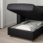 IKEA VIMLE ВІМЛЕ 3-місний диван, з шезлонгом / Grann / Bomstad чорний 89306686 893.066.86