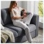 IKEA VIMLE ВІМЛЕ 3-місний диван, з підголовником / Gunnared сірий 09399024 093.990.24
