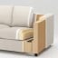 IKEA VIMLE ВІМЛЕ 4-місний диван з козеткою, Gunnared бежевий 89399483 893.994.83