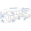 IKEA VIMLE ВІМЛЕ 4-місний диван з козеткою, Hallarp бежевий 49399507 493.995.07