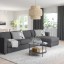 IKEA VIMLE ВІМЛЕ 4-місний диван з козеткою, Hallarp сірий 89399510 893.995.10