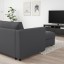 IKEA VIMLE ВІМЛЕ 3-місний диван з козеткою, Hallarp сірий 59399130 593.991.30