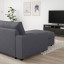 IKEA VIMLE ВІМЛЕ 3-місний диван з козеткою, з широкими підлокітниками Gunnared / середньо-сірий 99401292 994.012.92
