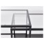 IKEA VITTSJÖ ВІТТШЕ Комплект столів, 2 шт., чорно-коричневий / скло, 90x50 см 80215332 802.153.32