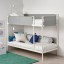 IKEA VITVAL ВІТВАЛЬ Двоярусне ліжко, білий / світло-сірий, 90x200 см 80411272 804.112.72