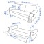 IKEA VRETSTORP Розкладний диван 3-місний, Kilanda світло-бежевий 79491236 794.912.36